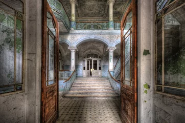 Gordijnen Oud ziekenhuis in Beelitz © Grischa Georgiew