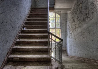 Plexiglas foto achterwand eerste trap links © Grischa Georgiew