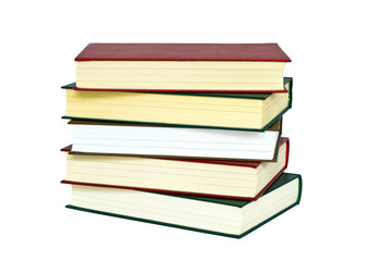 Books on each other