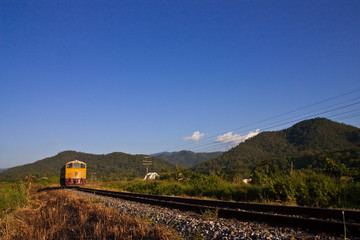 Train in country of Thailand