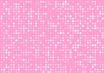 Pastel pink retro texture of dots