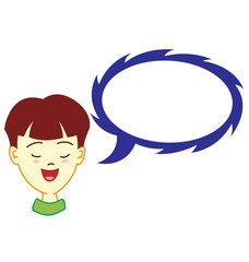 Boy With Dialog Balloon