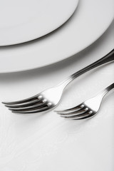 silverware - closeup of forks