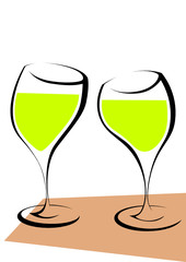 Obraz premium Two glasses