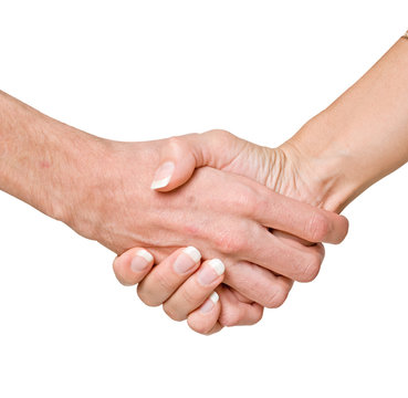 Hands ready for handshaking