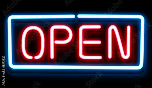 "Open Neon" photo libre de droits sur la banque d'images Fotolia.com