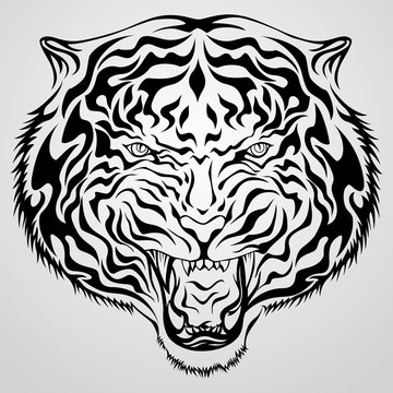 Tiger Head Tattoo