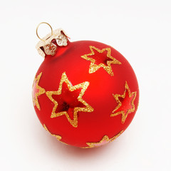 rote weihnachtskugel