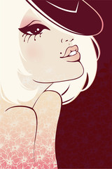 Elegance beauty girl