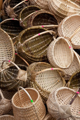 Traditional baskets in Kaziukas fair in Vilnius, Lithuania