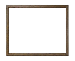 Wooden picture frame with clipping path