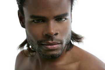 African american young handsome man portrait