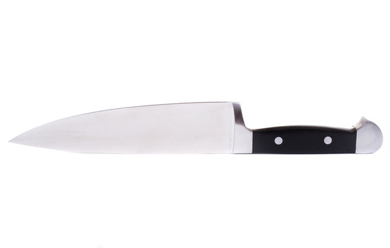 sharp knife isolated on white background
