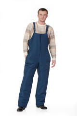 Fototapeta premium Young Man In Working Clothes