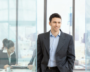 Businessman in office