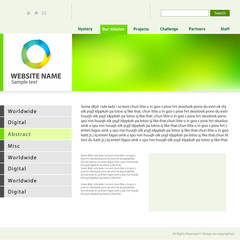 Web site design template.
