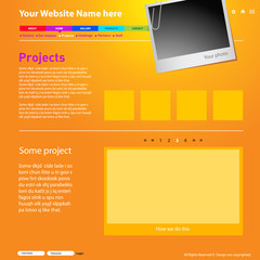 Web site design template.