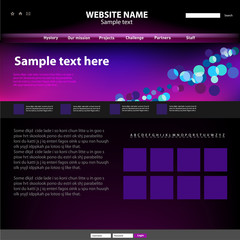 Web site design template.