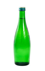 A bottle of water on a white background