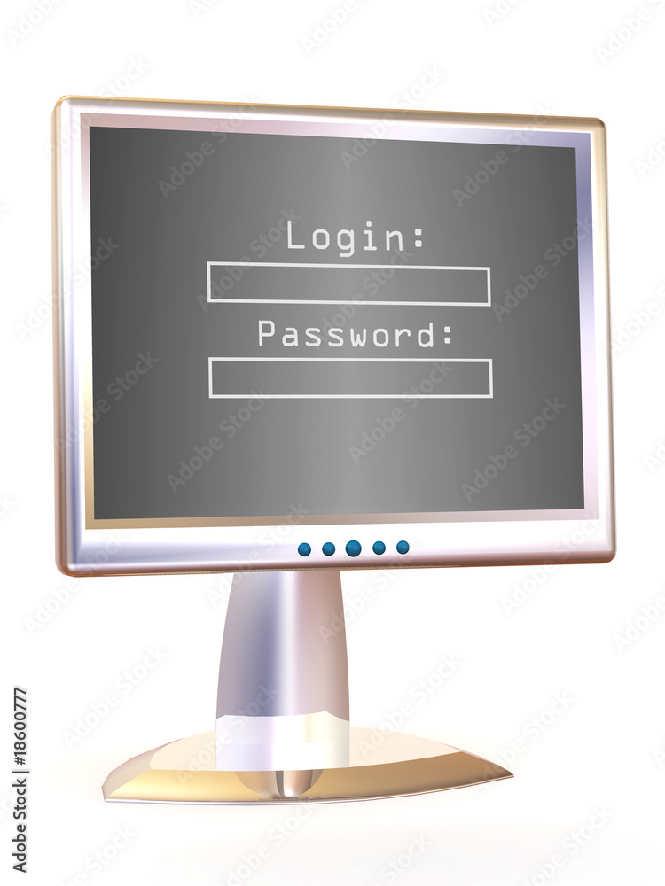 Poster Monitor with Login and password