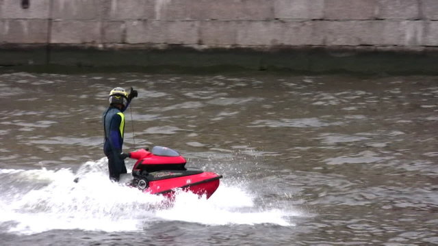 Jet Skier in river