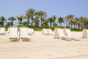 Beach of Atlantis the Palm hotel, Dubai, UAE