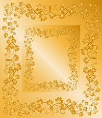 Beautiful decorative branch from leaves for design