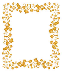 Beautiful decorative branch from leaves for design