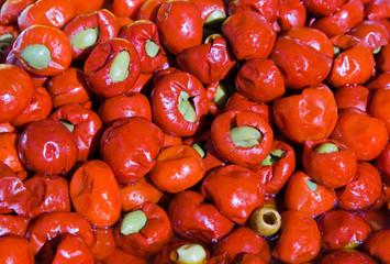 Chili pepper and olive