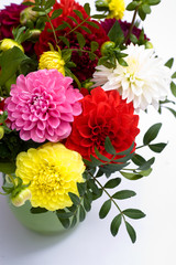 dahlias bunch
