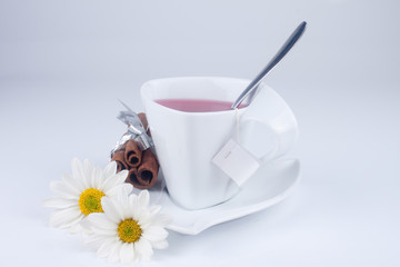 cute cup with flowers