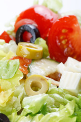 Vegetable salad with feta