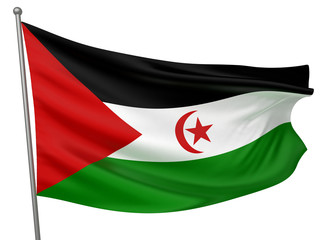 Western Sahara (Sahrawi Arab Democratic Republic) National Flag
