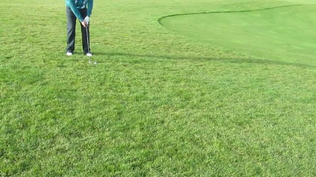 GOLF VIDEO+AUDIO - chipping on the green (HD 1280x720)