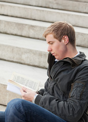 Young guy with book