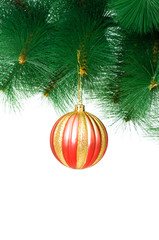 Fototapeta na wymiar Christmas decoration on the tree