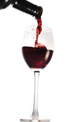 wine pour into glass