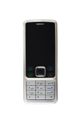 mobile phone isolated over white