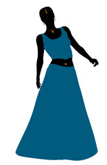Female Belly Dancer Silhouette