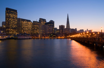 San Francisco Waterfront at night