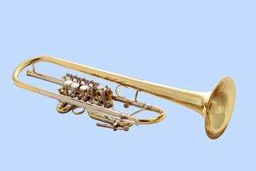 Obraz na płótnie Canvas gold trumpet