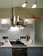 Luxury Modern Kitchen Interior in the pivate house..