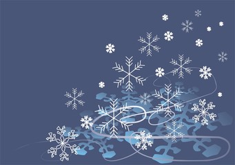śnieg kartka świąteczna - obrazy, fototapety, plakaty