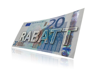 rabatt cashback 20 Euro geldschein