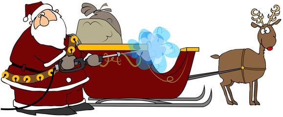Santa's Pressure Washer
