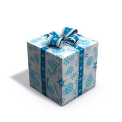 blue and white christmas present 06