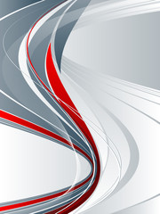 vector abstract background with bright wavy lines