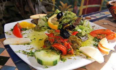 salade de poivron grillé