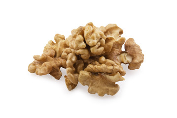 Walnut on white background.