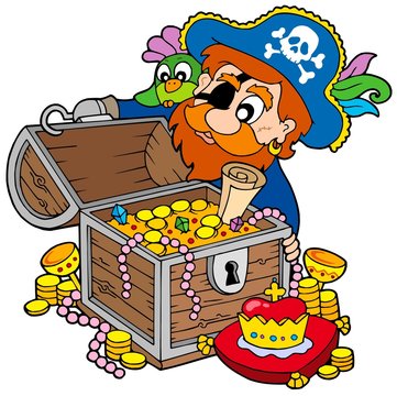 Pirate Opening Treasure Chest